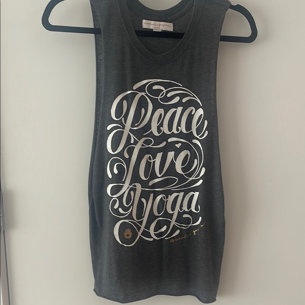 Spiritual Gangster Black Tank Top with Gold Print